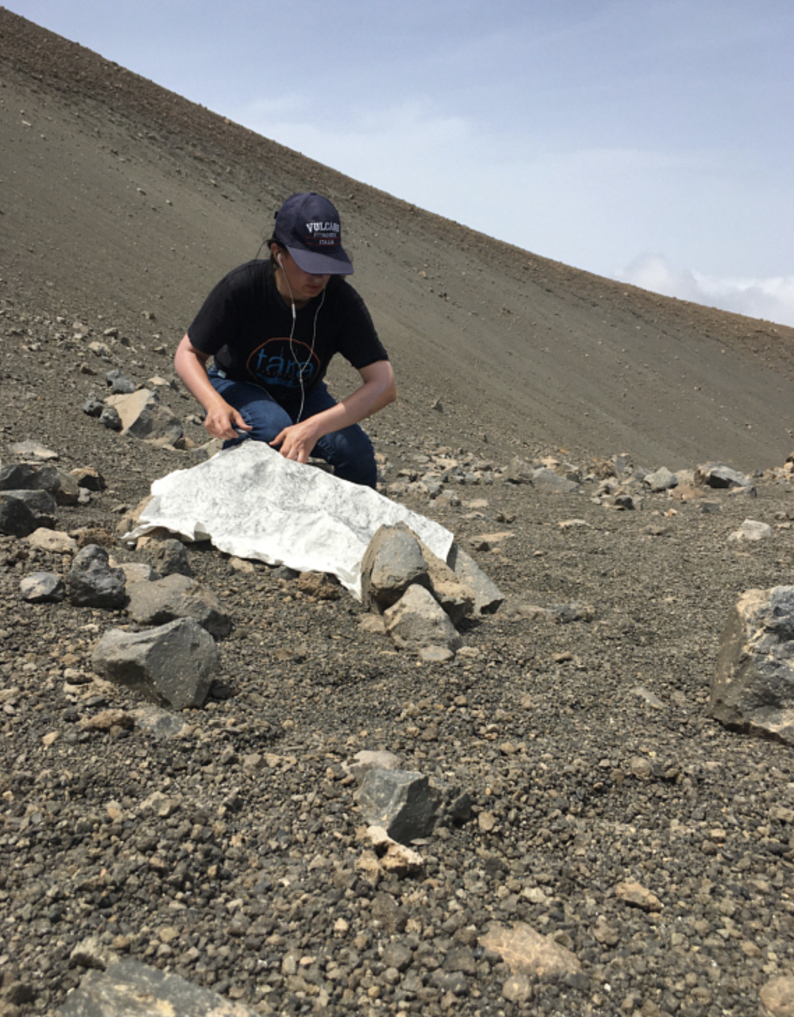 travail in situ - volcan