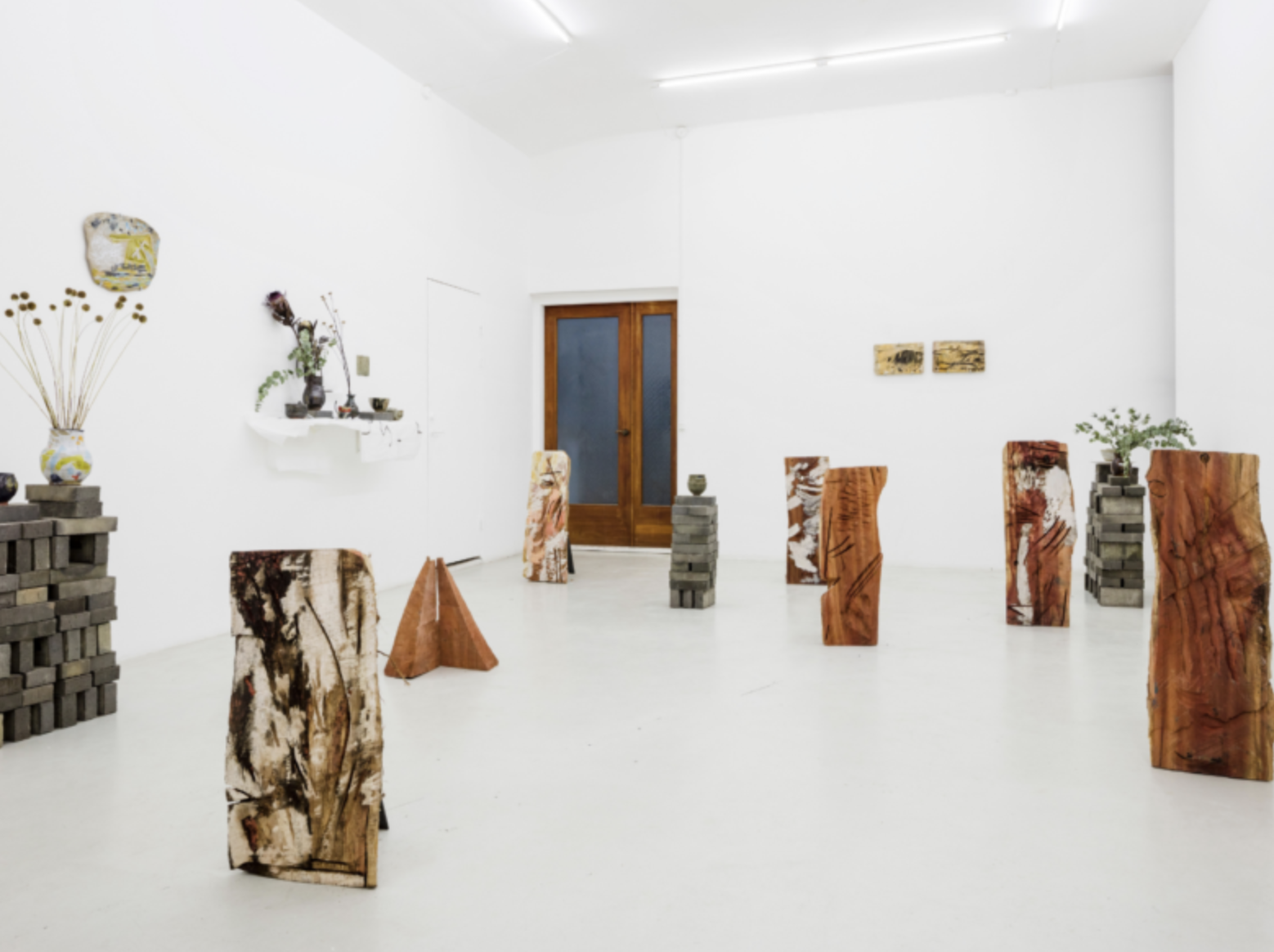 Exhibition view, Clay, Tiles & Redwood, 2017 Last Resort, Copenhagen, Denmark. © Natsuko Uchino. Photo: Anders Sune Berg